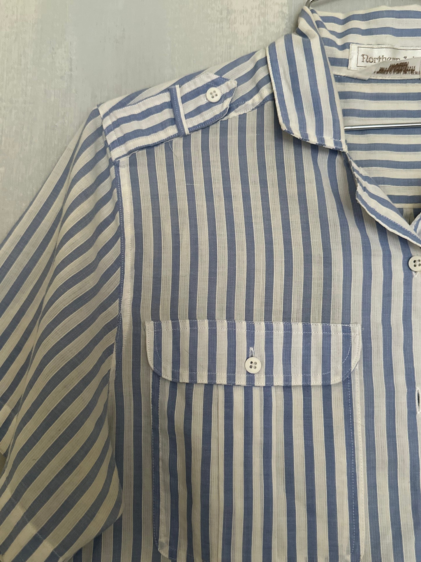 60s Blue Stripe Shirt - Northern Isles