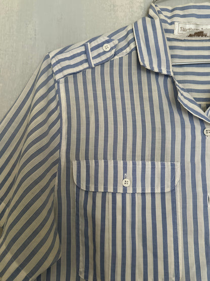 60s Blue Stripe Shirt - Northern Isles