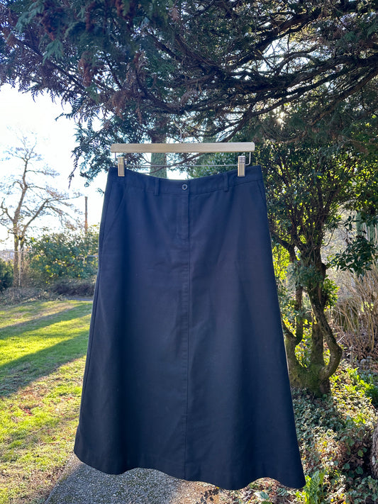 Vintage Blue LL Bean Maxi Skirt