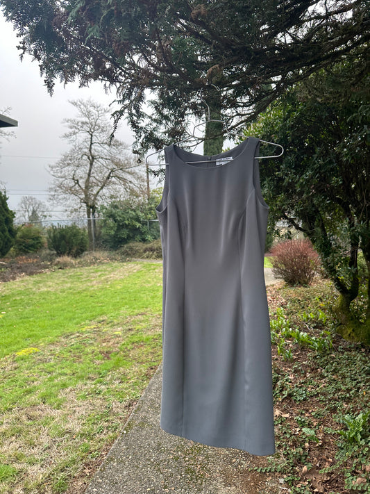 90s Grey Shift Dress