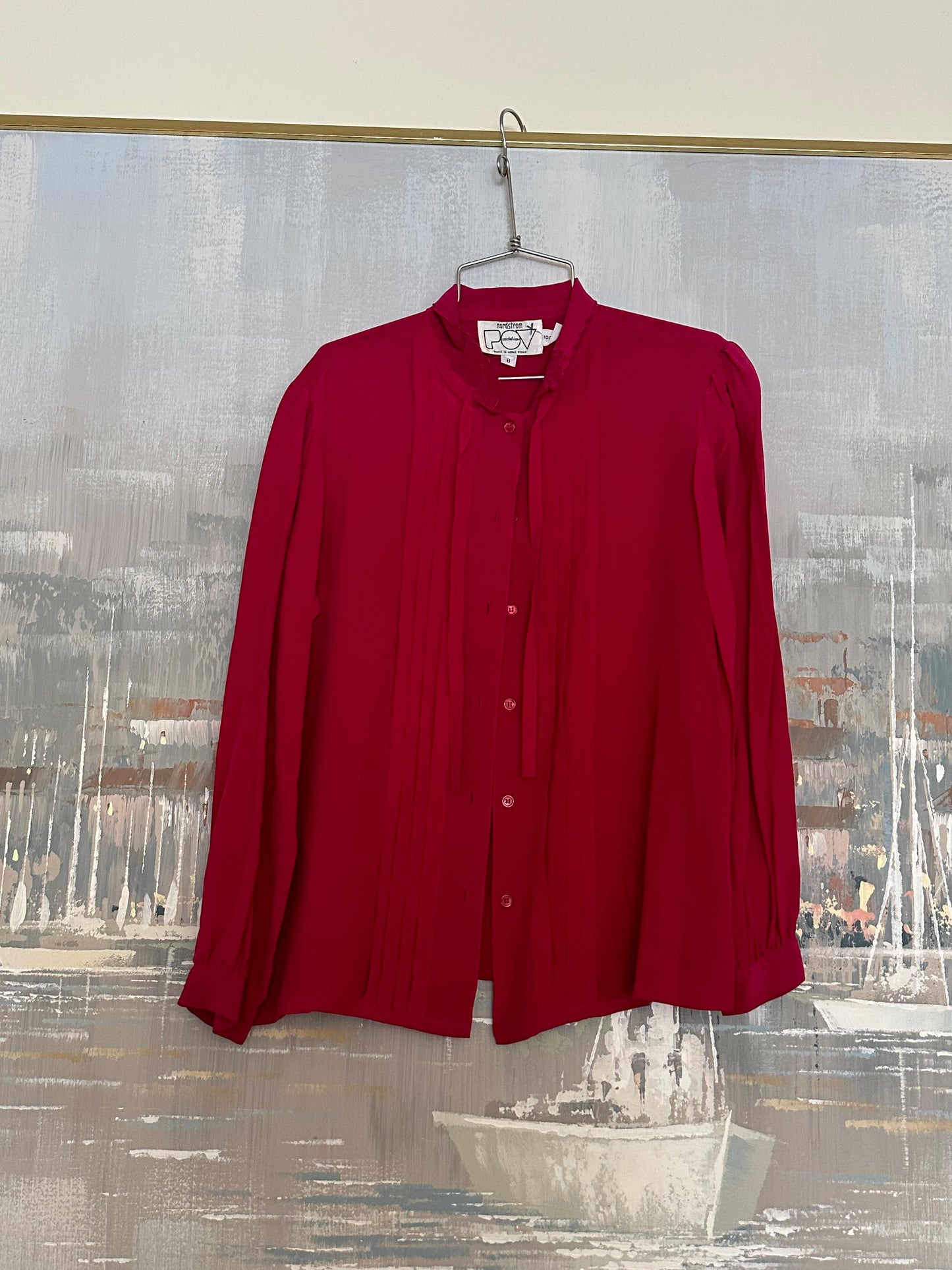 70s/80s Pink Silk Shirt
