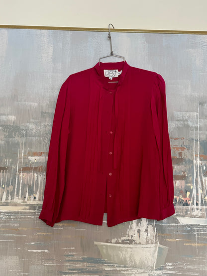 70s/80s Pink Silk Shirt