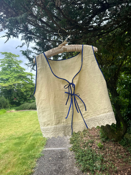 Upcycled Linen Pillowcase Shirt