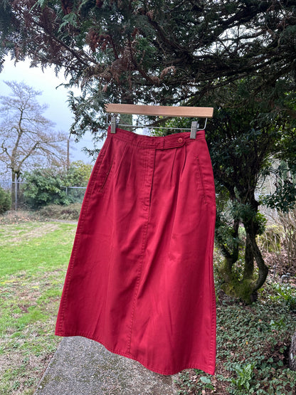 80s Brick red Skirt