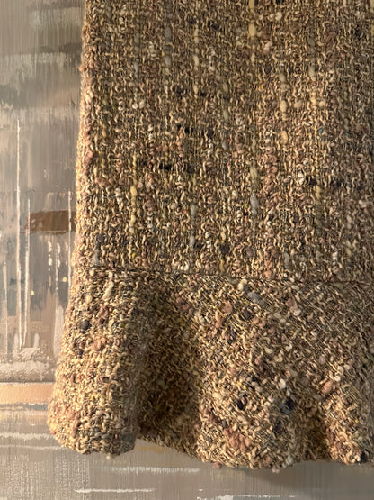 Vintage Pink Tweed Skirt
