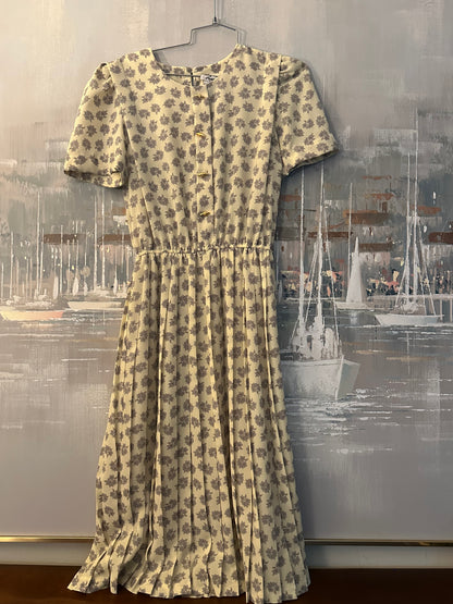 80s Butter Yellow Dress - Lady Carol
Petites
