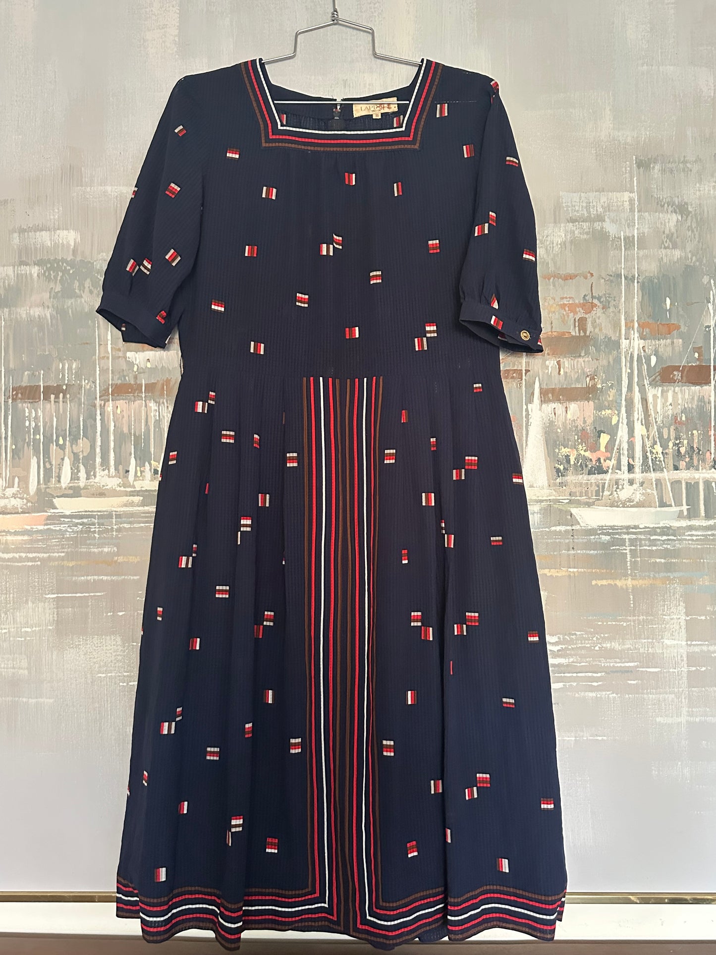 Vintage Blue Paris Dress