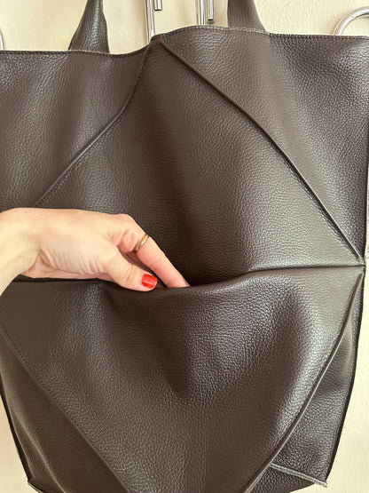 Leather Bag: SpazioIF Origami XXL Bag