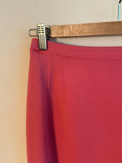 60s Pink Wool Skirt Suit Set