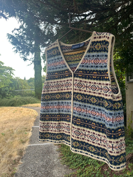 90s Sweater vest Liz clairborne