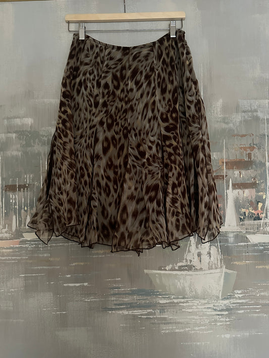 90s/ Y2K leopard print skirt