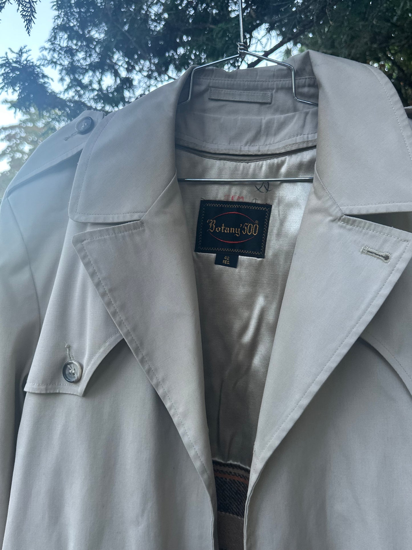 70s Botany 500 Trench Coat