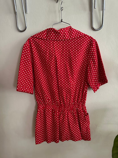 50s Red Polka Dot Shirt