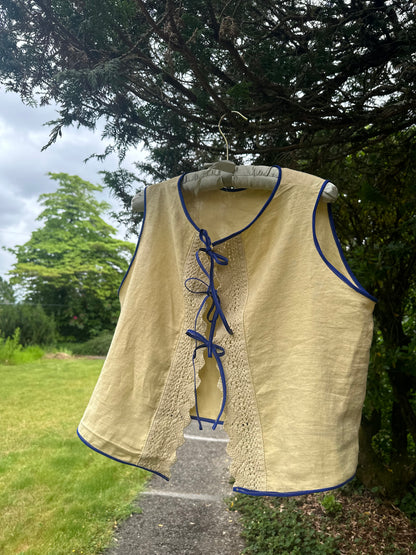Upcycled Linen Pillowcase Shirt