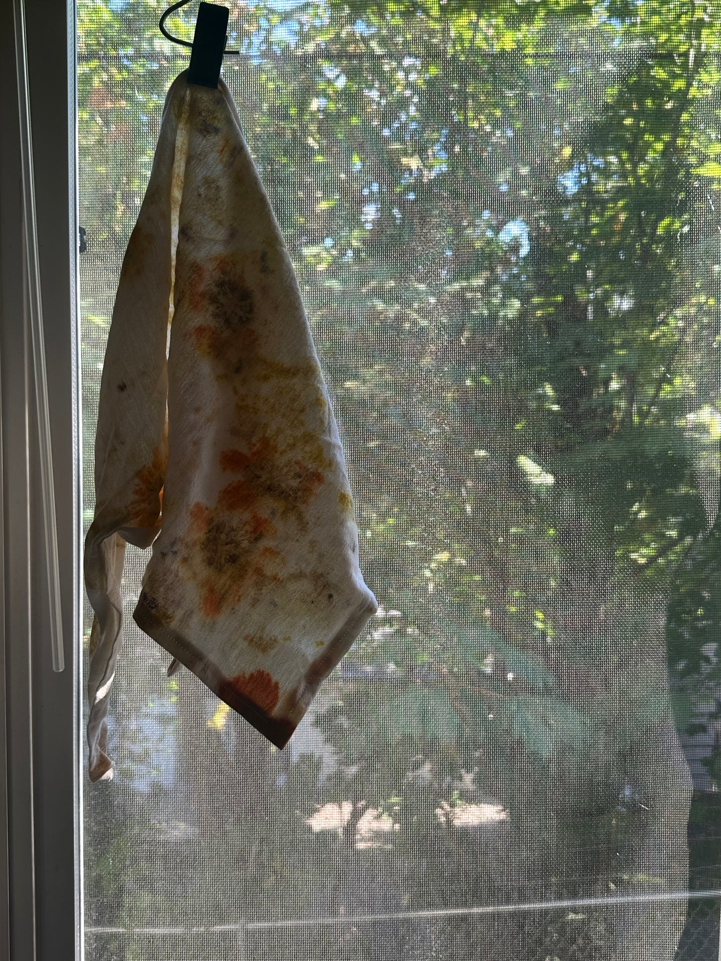 Flower Printed Naturally Dyed Scarves