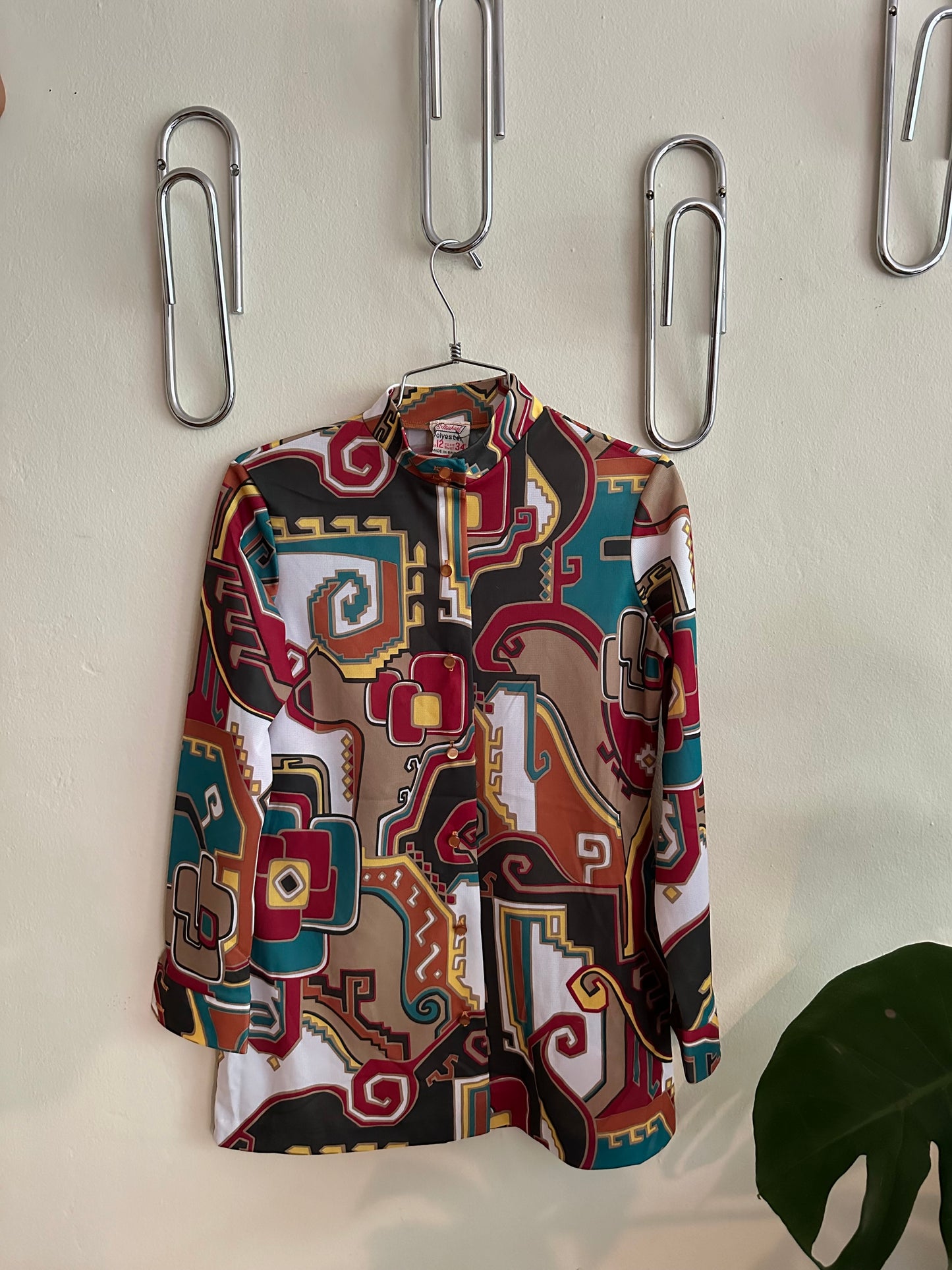 70s Multicolor Tunic Shirt