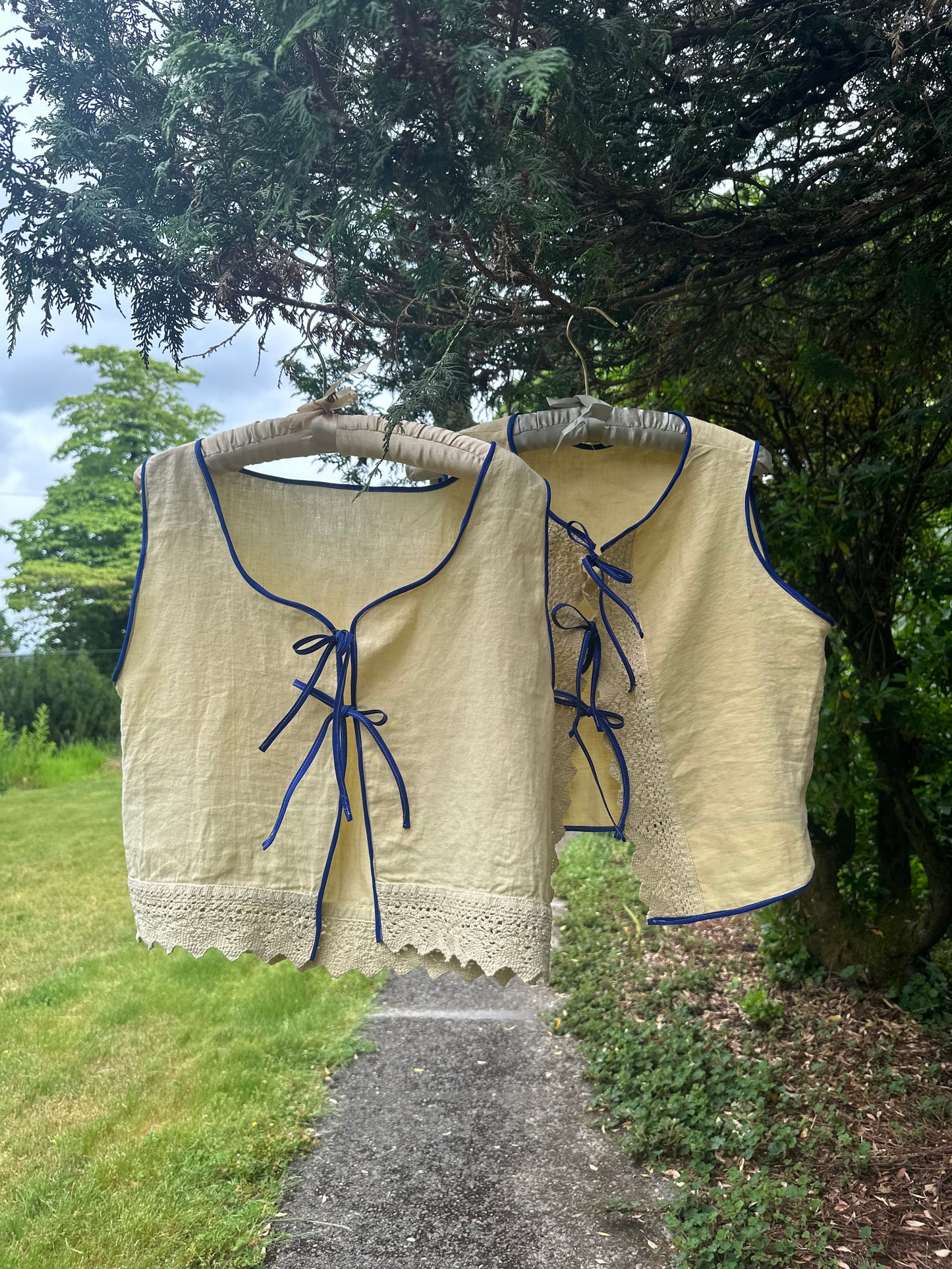 Upcycled Linen Pillowcase Shirt