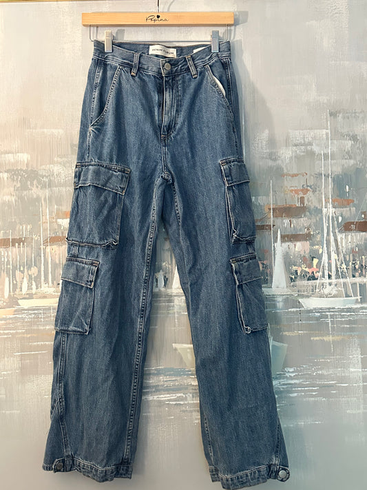 Aritzia Denim forum Millie high rise cargo jeans