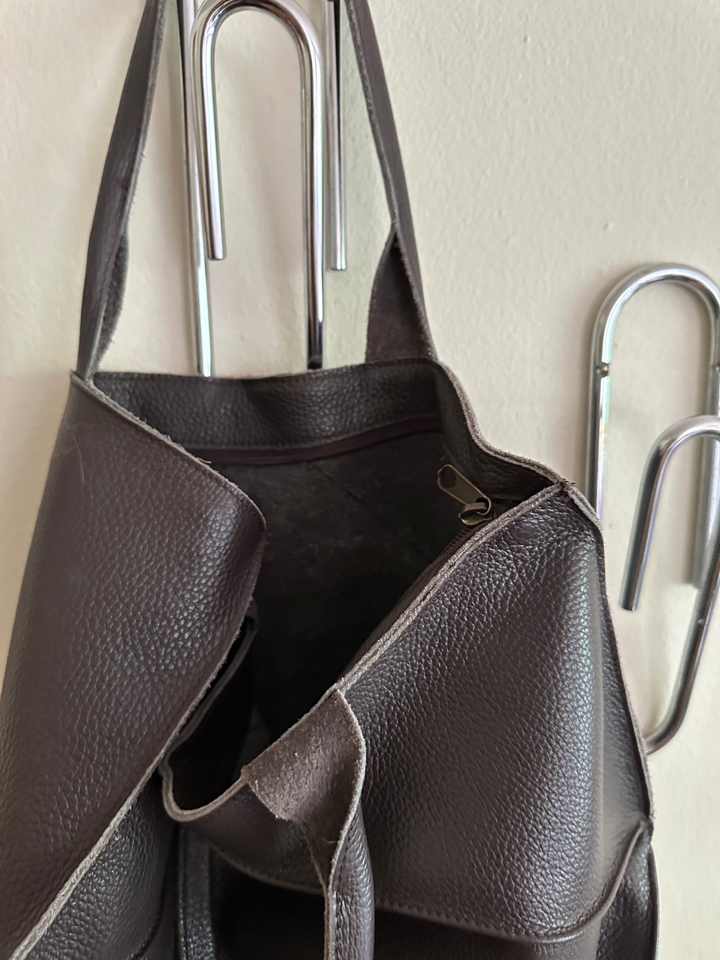 Leather Bag: SpazioIF Origami XXL Bag