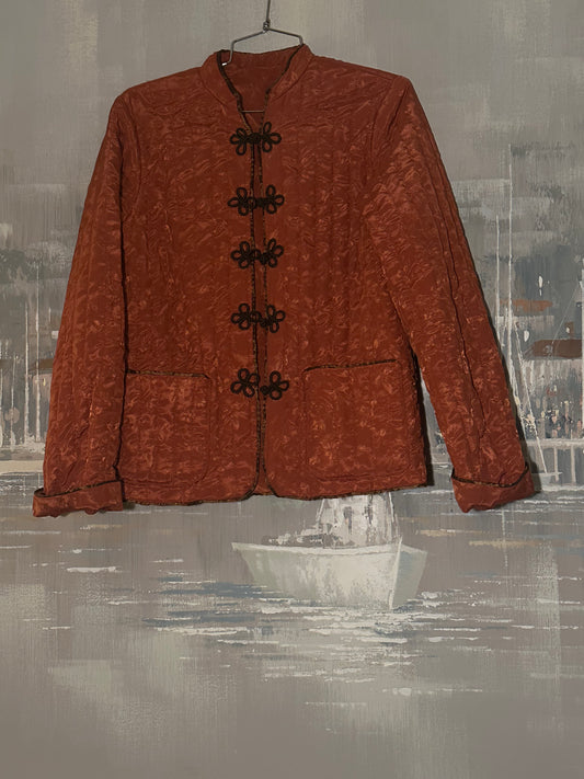 Orange Frog Button Jacket