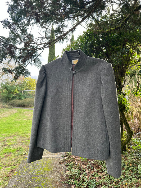 80s/90s Grey Wool Jacket