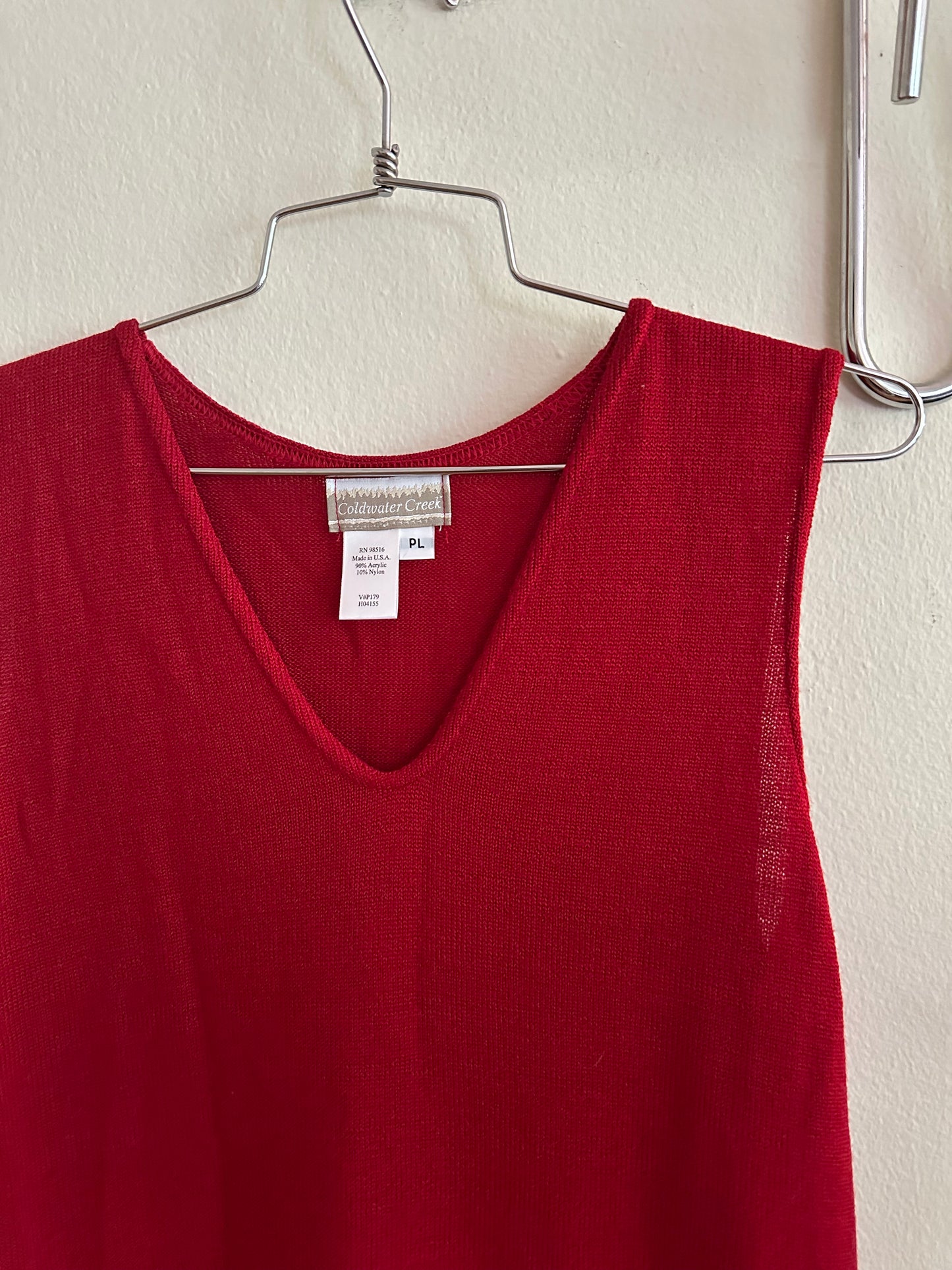 90s Red Knit Dress