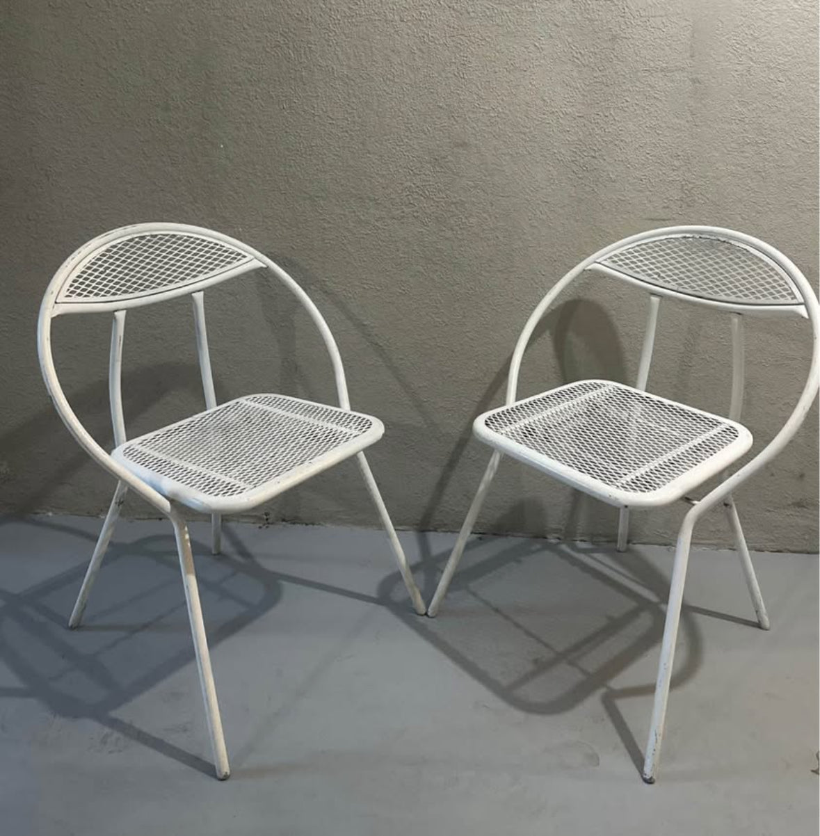 50s/60s White MCM Foldable Chairs