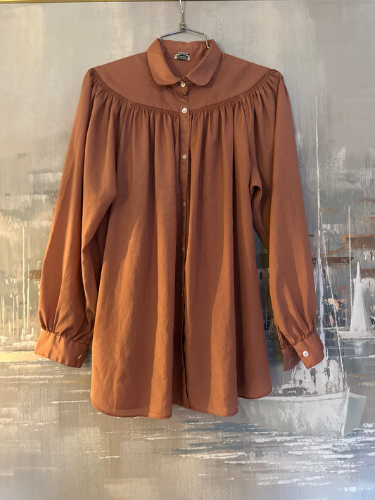 70s Pink Billowy Shirt
