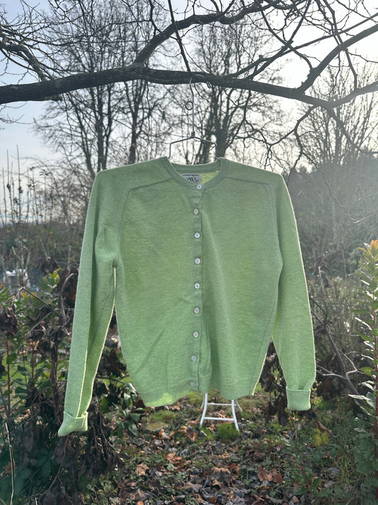 60s/70s Green Wool Cardigan