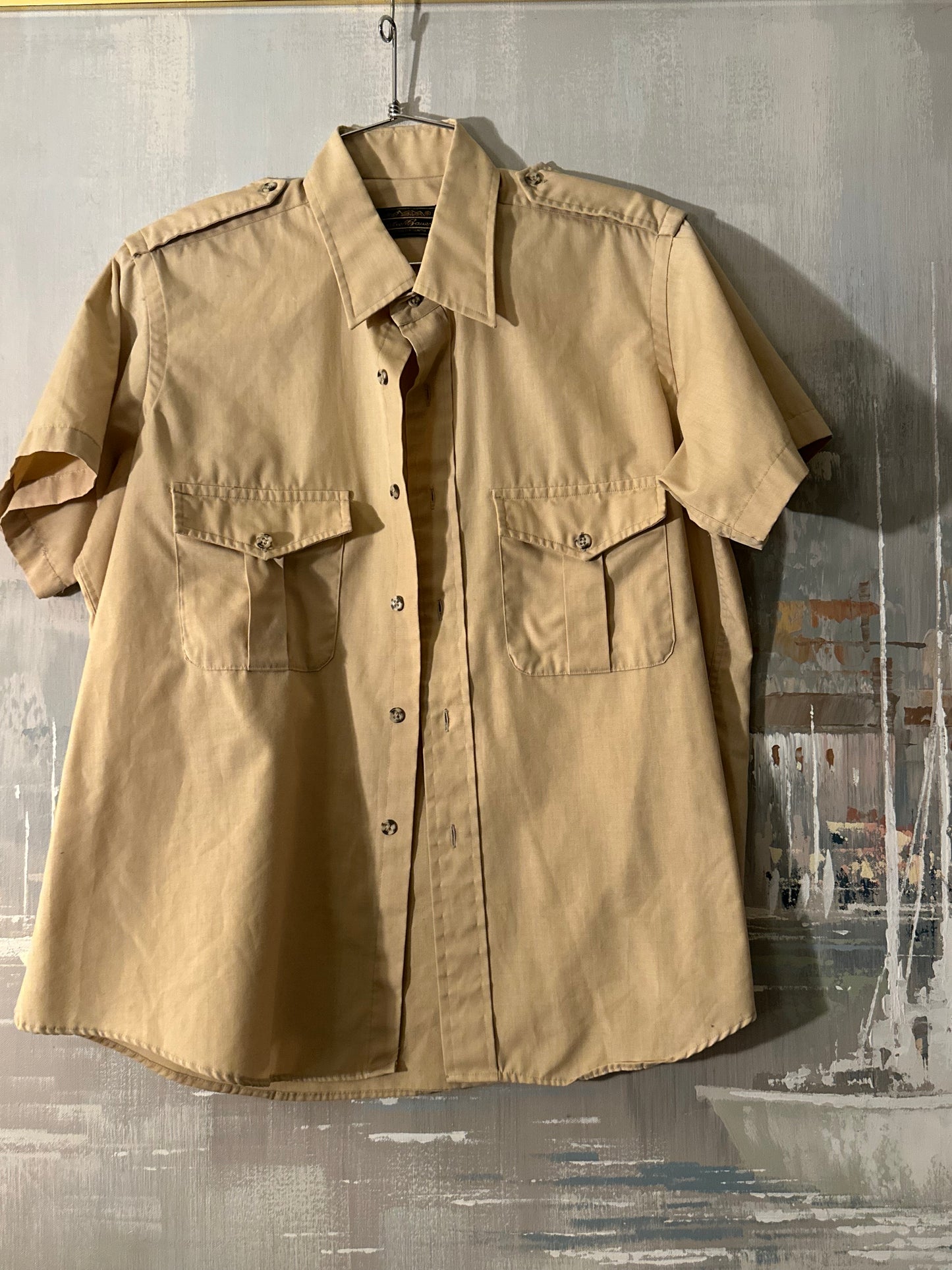 70s Tan Eddie Bauer Safari Shirt