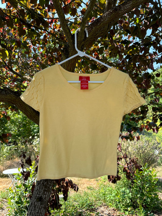 Y2K Yellow Oscar De la Renta Baby T