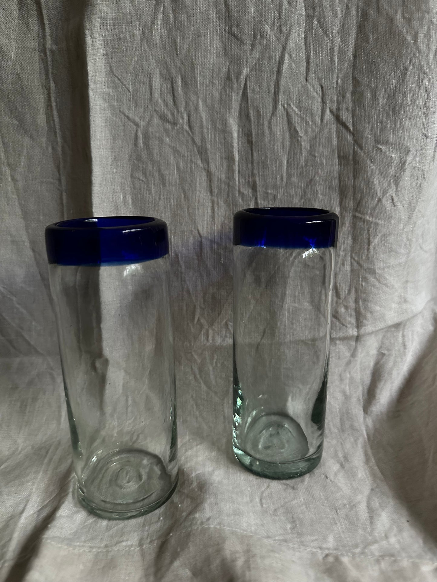 Mexican Blown Glass Tall Tumblers