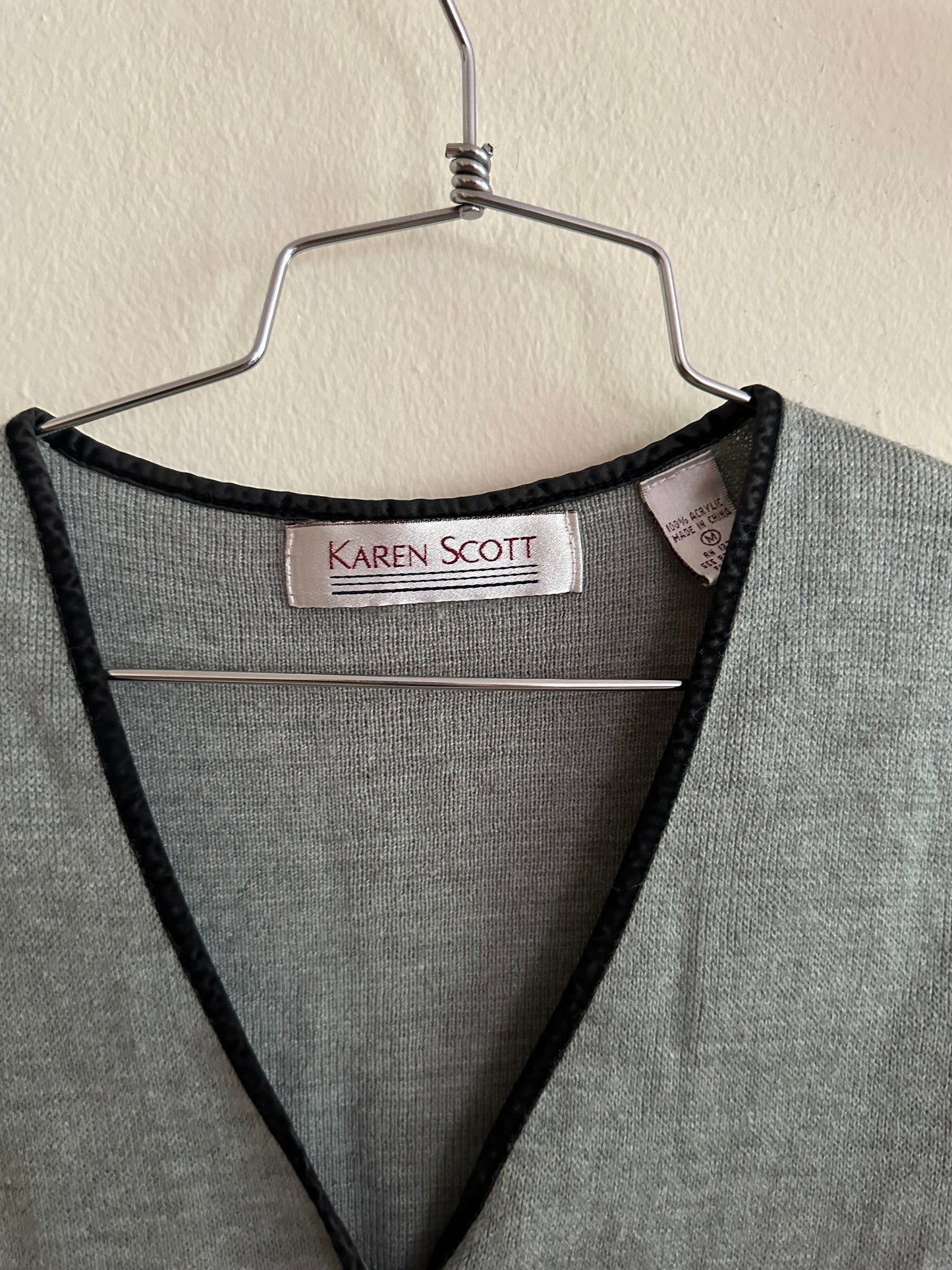 90s Grey Knitted Vest