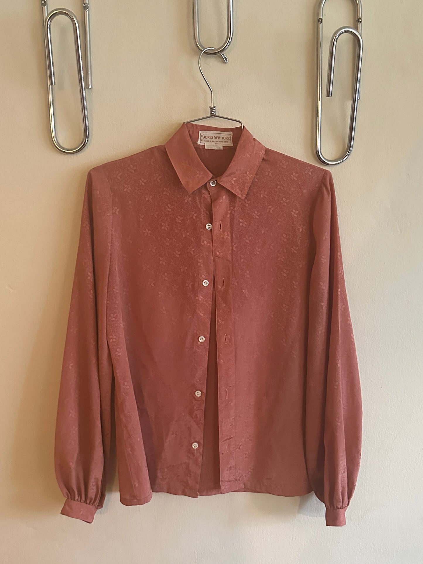 70s/80s Pink Bishop Sleeve Shirt