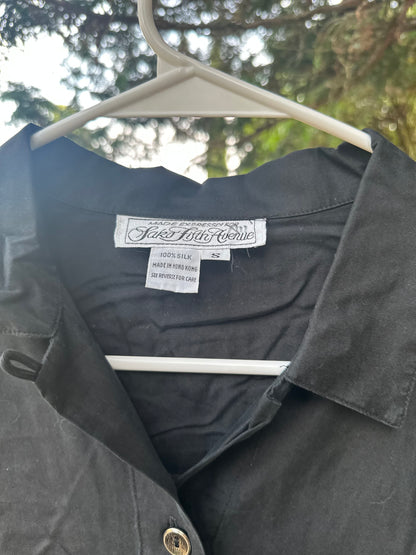 90s Saks Fifth Avenue Deadstock Silk Shirt