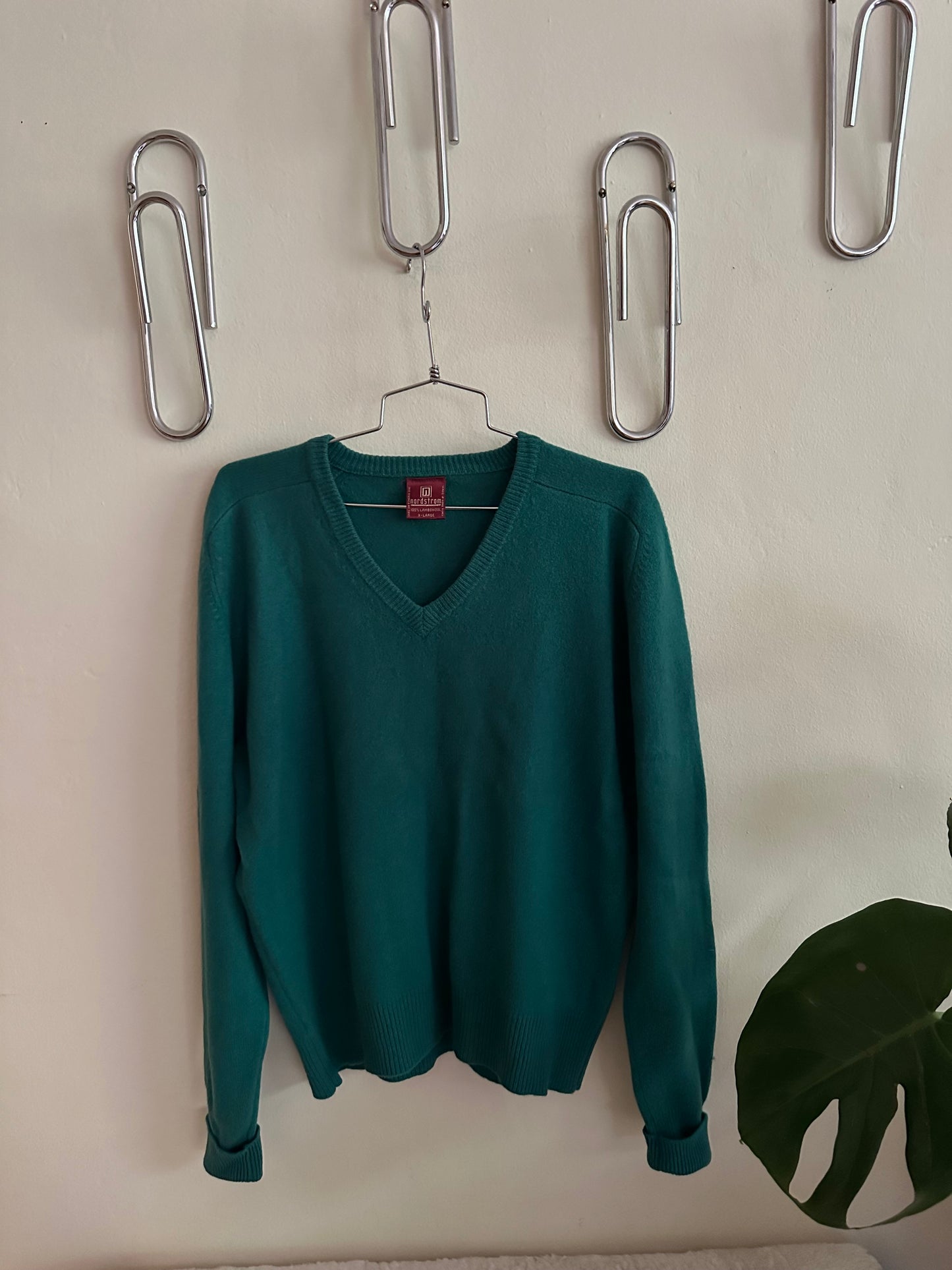 80s Green Lambswool Sweater