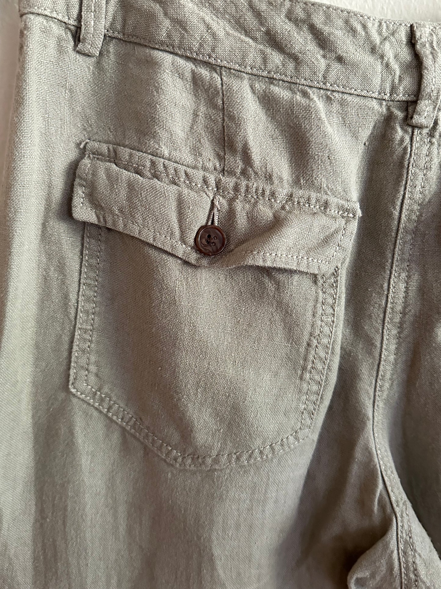 Tan Linen Pants