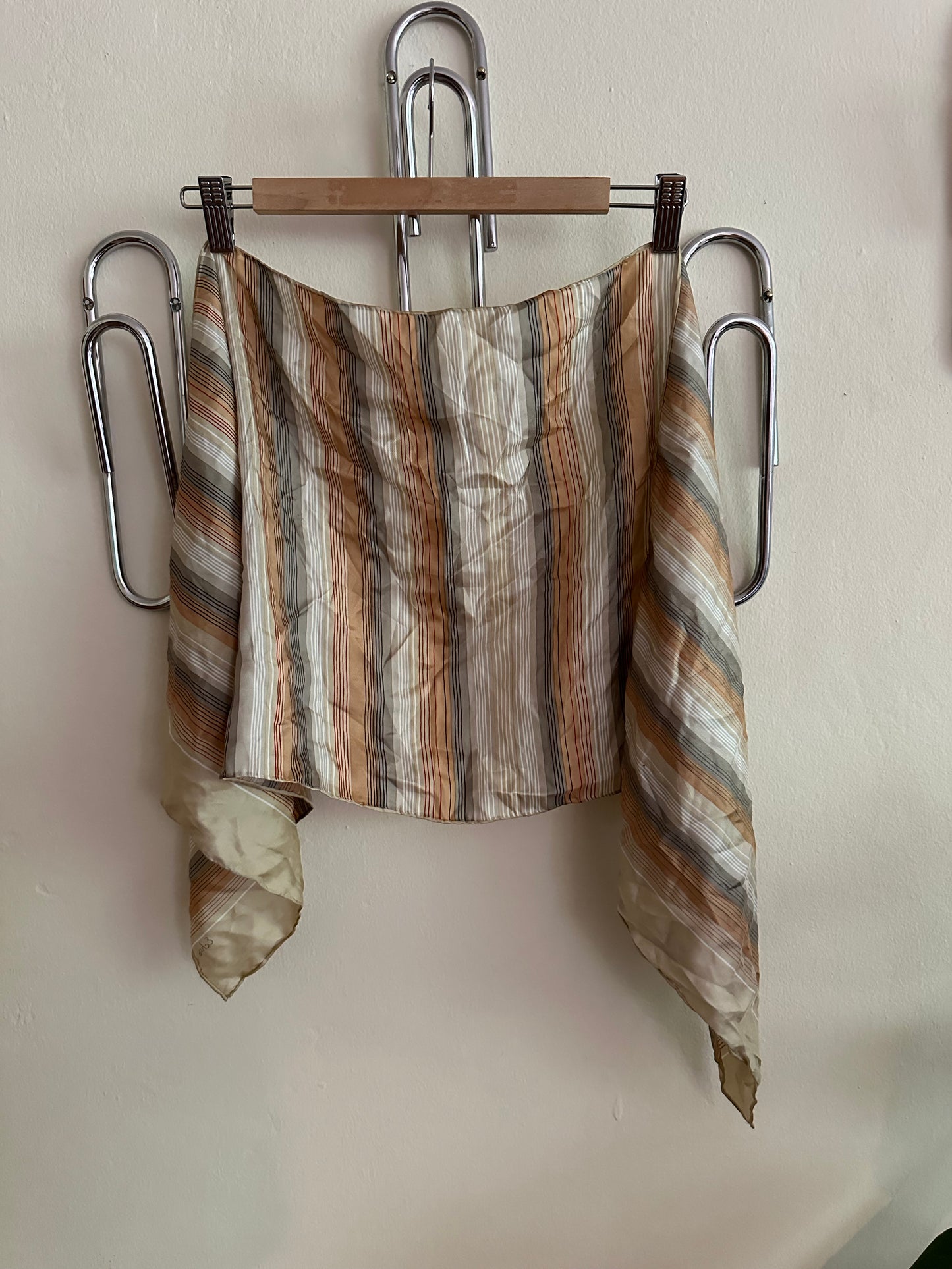 Scarf: Striped Silk