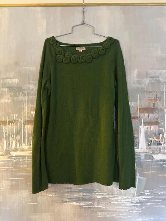 Y2K Green Sweater - Dick and Jayne
