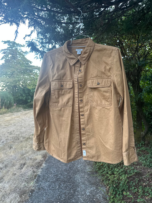 Tan LL Bean Button Up