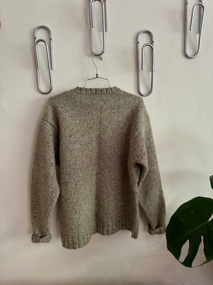 Green Lambswool Sweater: J. Crew