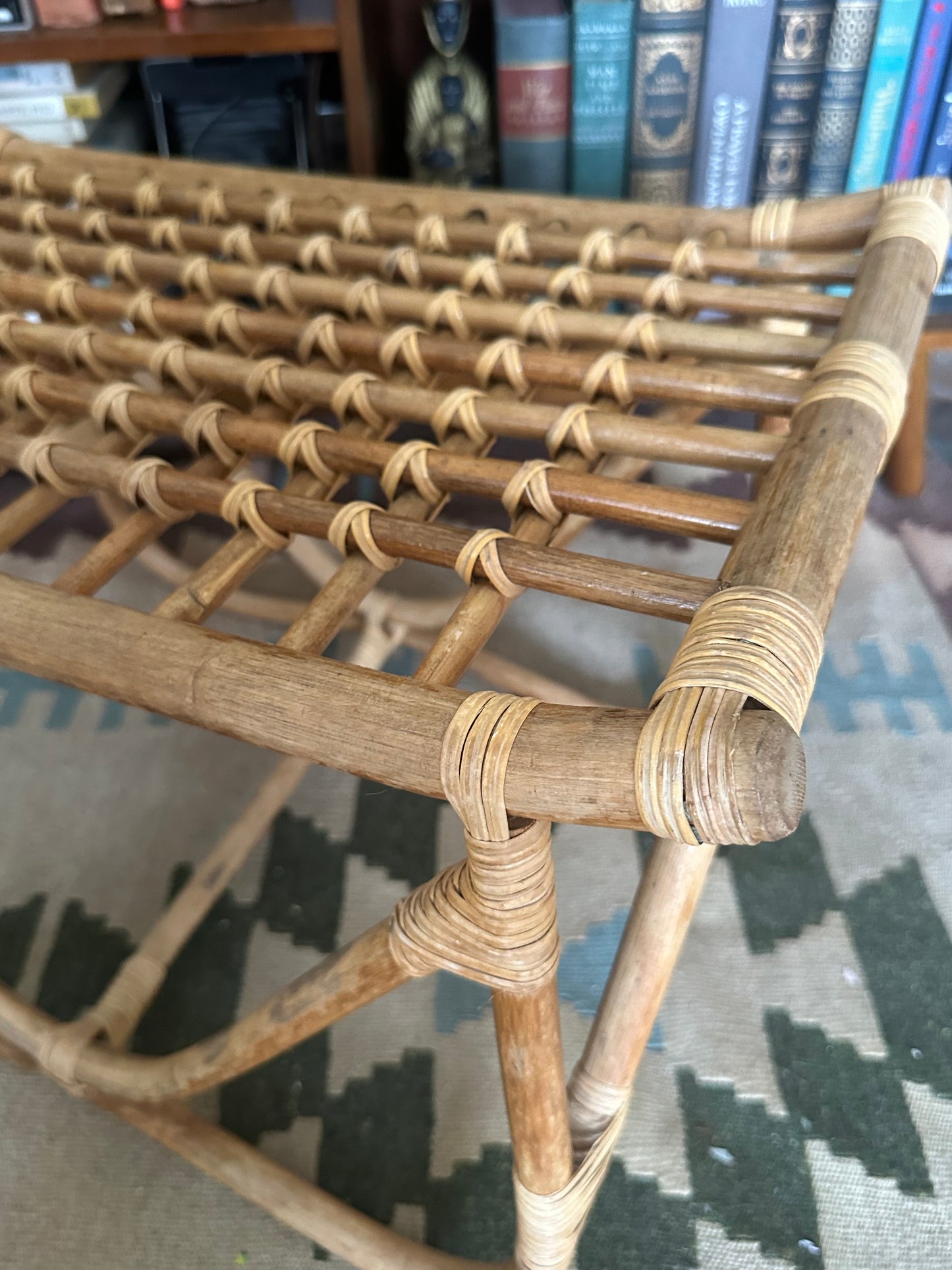 MCM Rattan Side Table