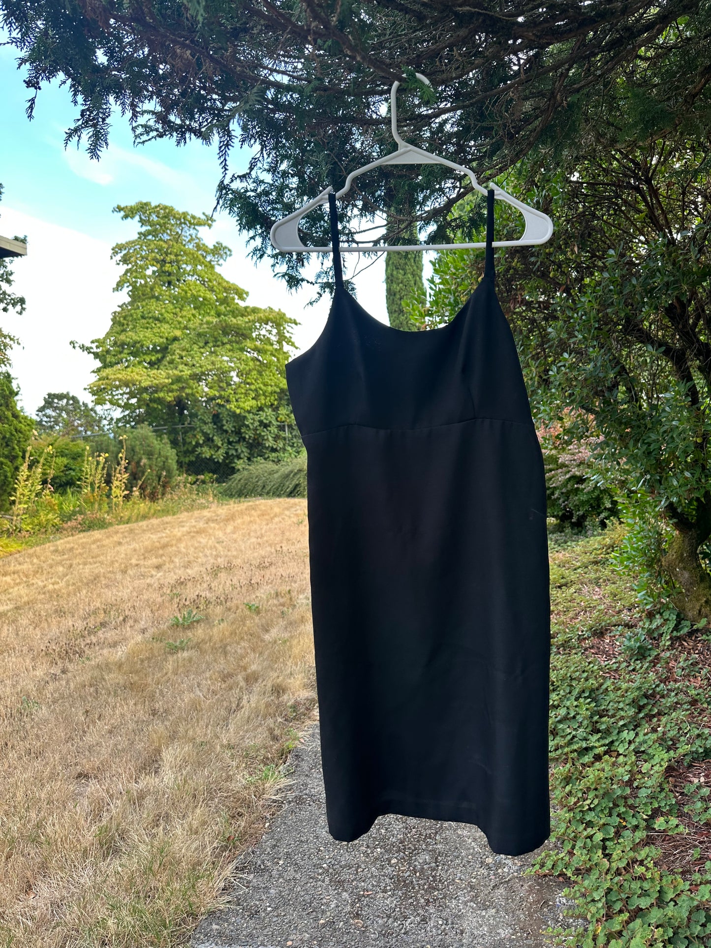 90s Black spaghetti strap Dress
