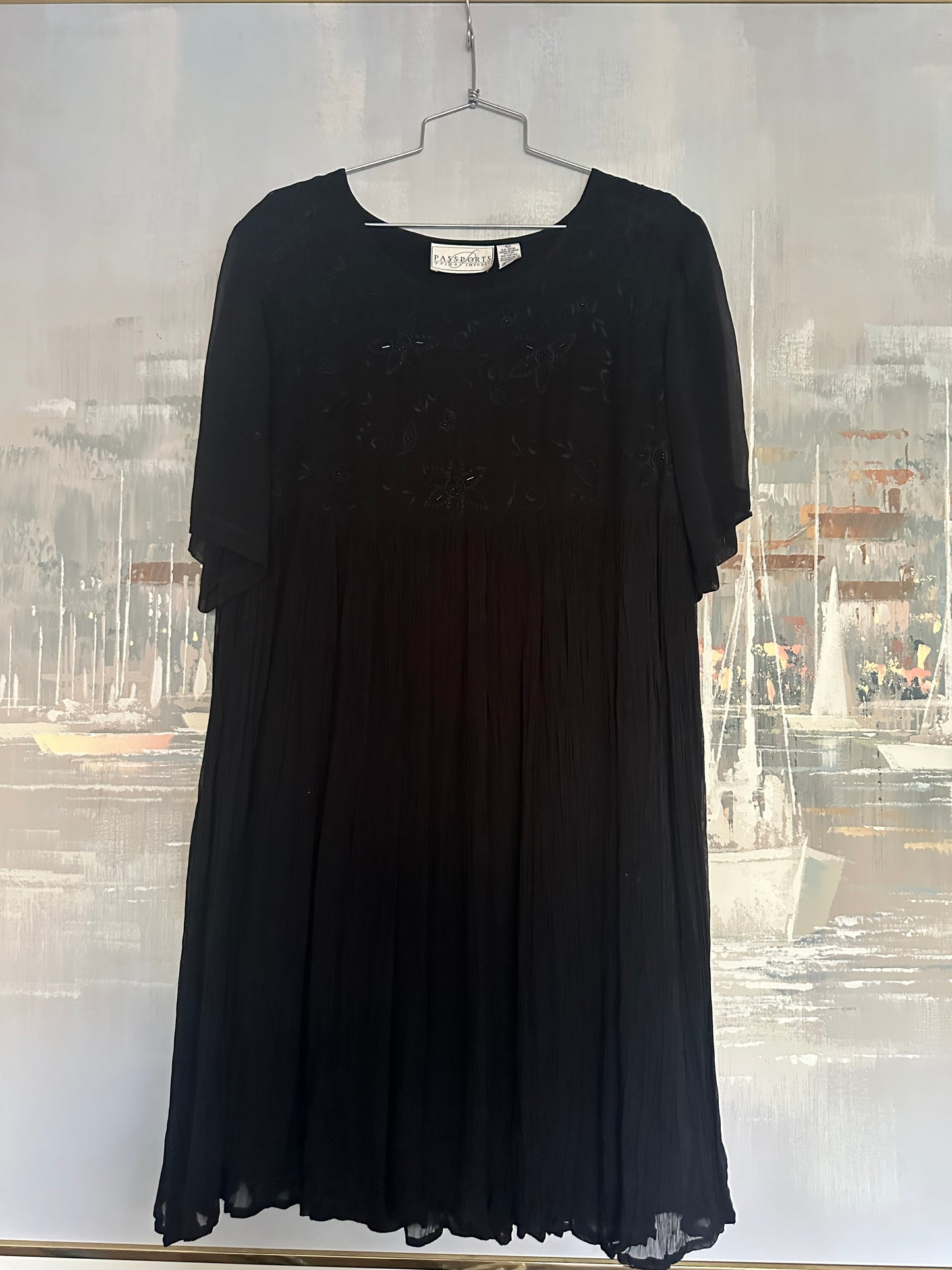 90s Black Dress - Passports