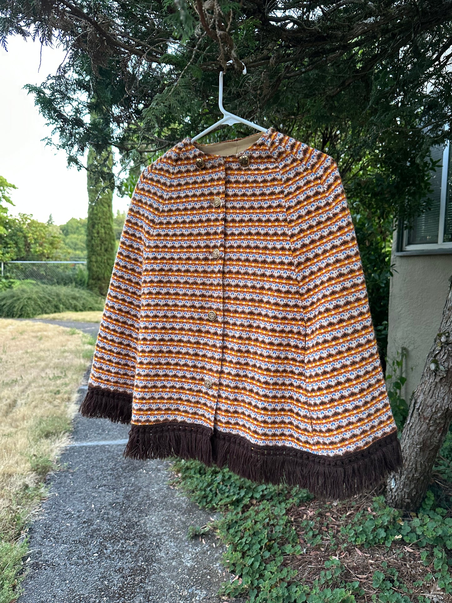 70s Orange Cape