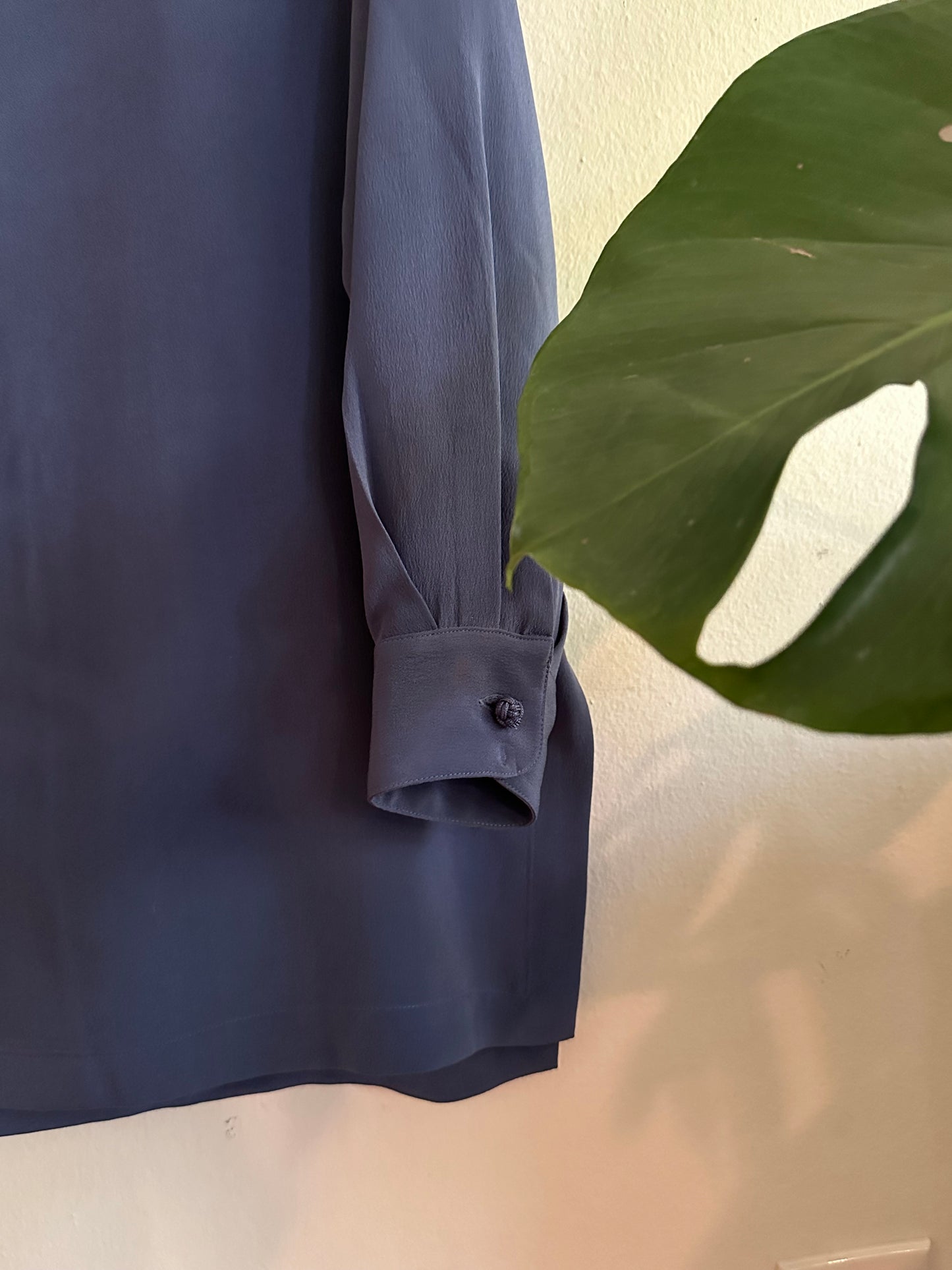 90s Blue Silk Jacket