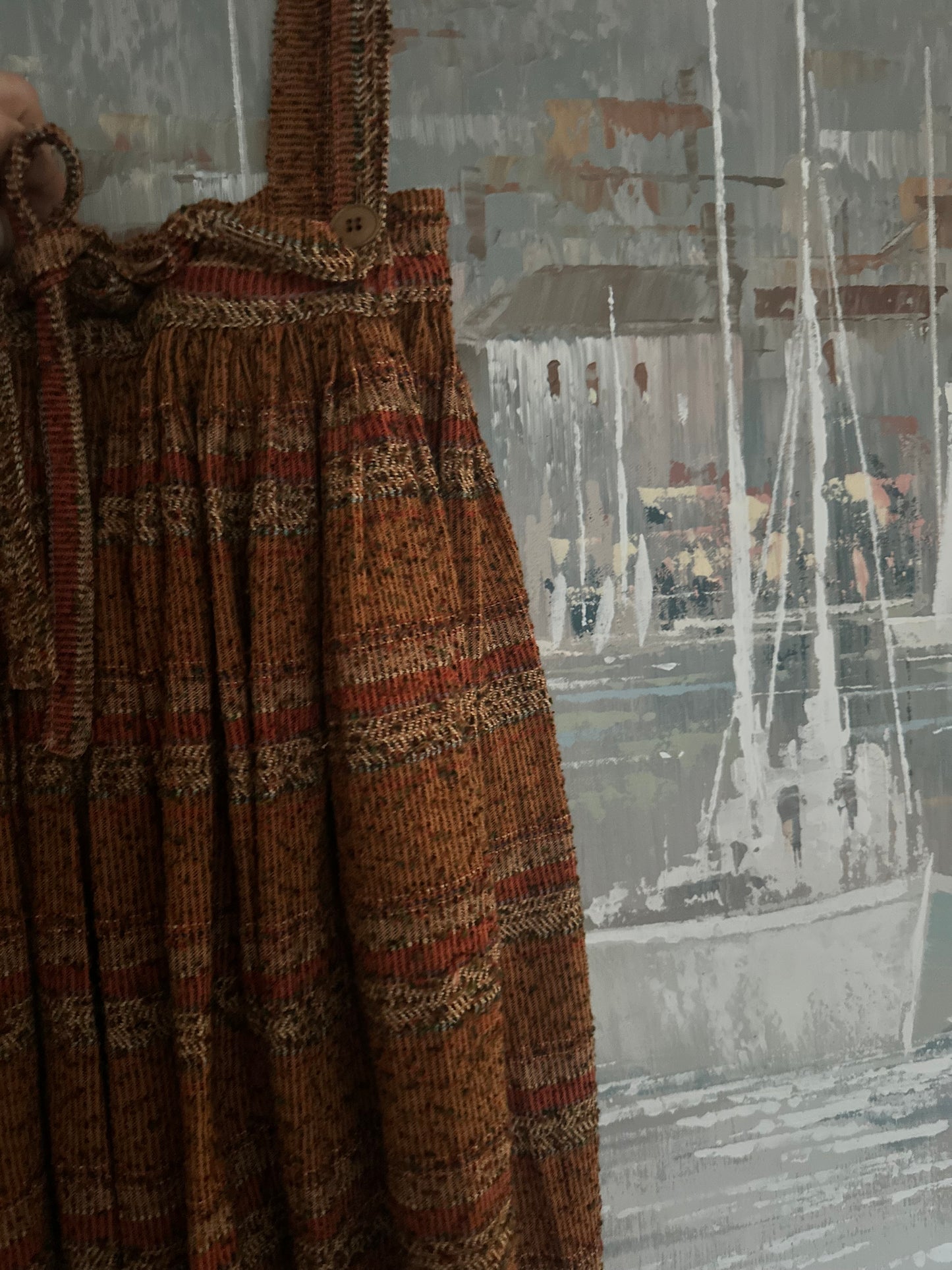 60s orange Paris Jumper