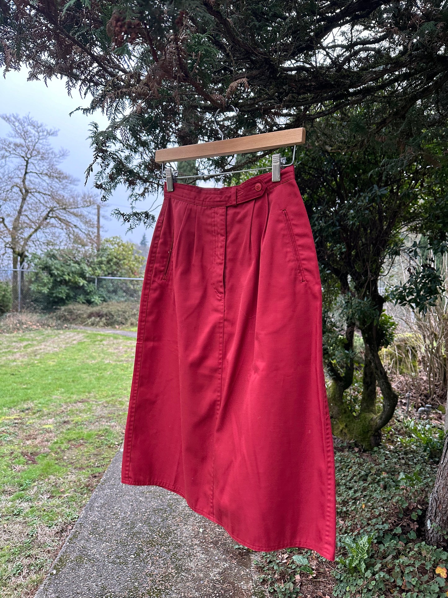 80s Brick red Skirt