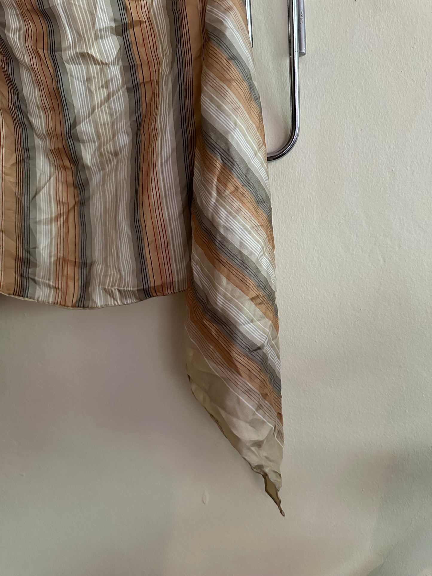 Scarf: Striped Silk