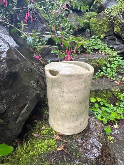 To go mug: green speckled